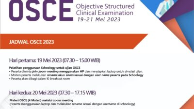 Siapkan Diri Mengikuti OSCE, Ini Jadwalnya