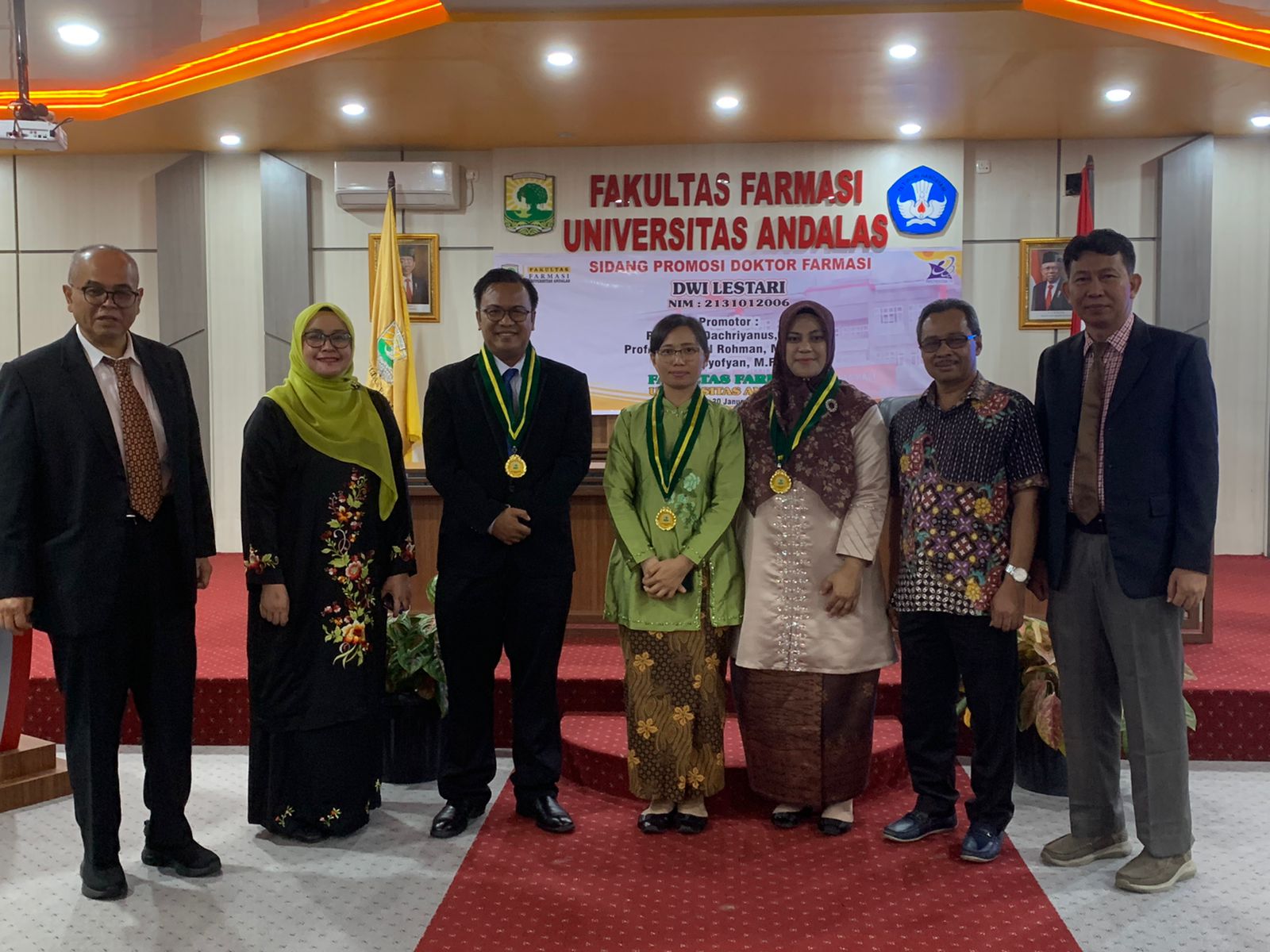 doktor baru farmasi unand bersama promotor