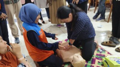 Seorang peserta sedang berlatih BHD