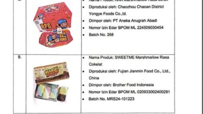 Daftar produk mengandung babi temuan BPJPH dan BPOM 3