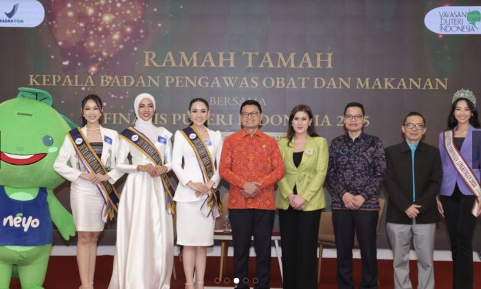 Finalis Puteri Indonesia 2025 dikukuhkan sebagai Duta Obat dan Makanan