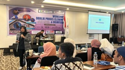 Cegah Infeksi di Rumah Sakit, Apoteker Sulawesi Selatan Ikuti Workshop ‘Dibalik Proses Cleaning dan Disinfeksi’