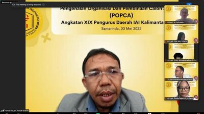 Ketua Umum PP IAI Apresiasi Kaderisasi di POPCA XIX PD IAI Kaltim 5 ketua PD IAI Kalimantan timur Dr apt Arsyik Ibrahim dalam POPCA XIX PD IAI Kaltim