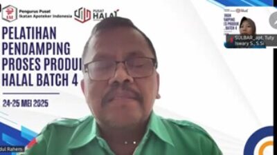 Dr apt Abdul Rahem Pelatihan Halal PD Sulbar 1