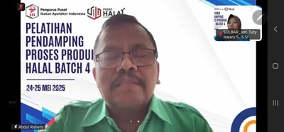 Dr apt Abdul Rahem Pelatihan Halal PD Sulbar 1