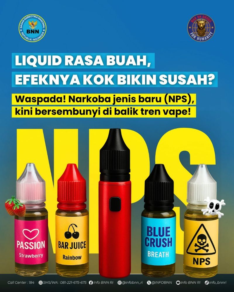 BNN Temukan 24 Persen Liquid Vape Mengandung Narkotika, Pelajar Jadi Korban