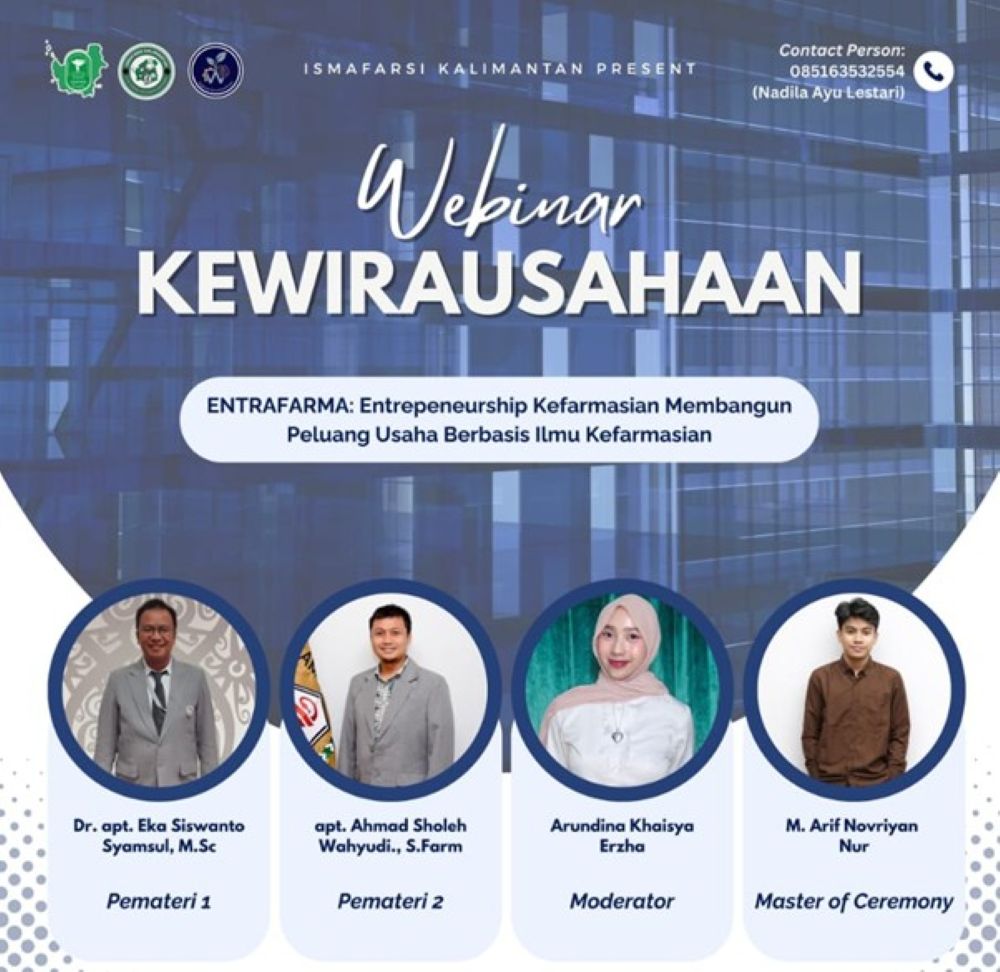 Ismafarsi Kalimantan Sukses Gelar Webinar Entrafarma