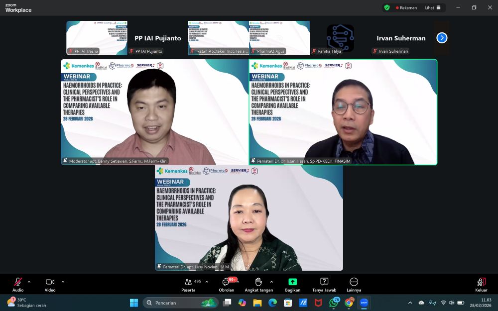 Baru 13 Persen Pasien Hemoroid Berkonsultasi Dengan Apoteker