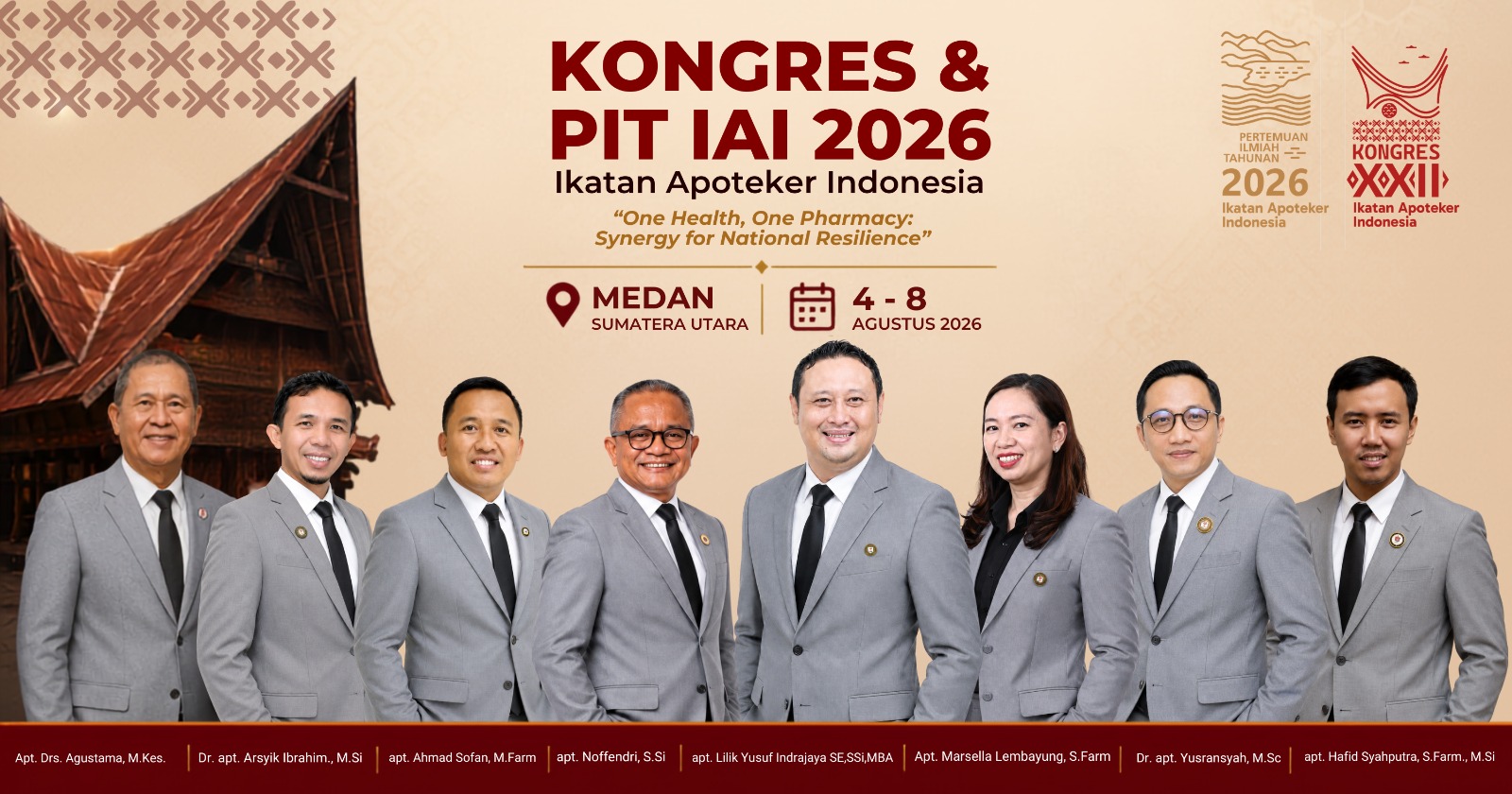 Menteri Kesehatan dan Kepala BPOM Dijadwalkan Hadir dalam Kongres XXII dan PIT IAI 2026 di Medan